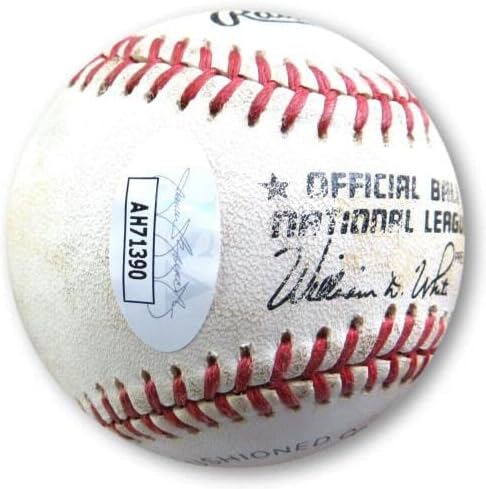 Eric Davis potpisao je Autografirani NL bejzbol Cincinnati Reds JSA AH71390 - Autografirani bejzbol