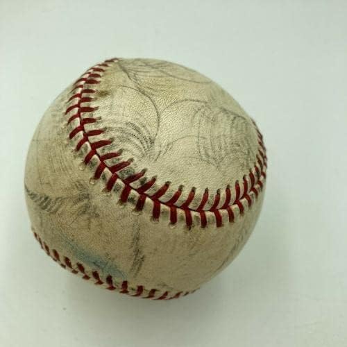 Derek Jeter potpisao igru ​​koristio je bejzbol Major League Steiner & MLB Auth Hologrami - MLB igra koristila bejzbol