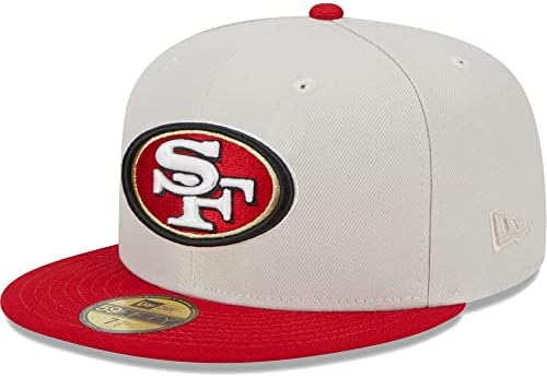 Nova era muški kaki/Scarlet San Francisco 49ers Super Bowl Champions Patch 59FIFTY FITTED HAT
