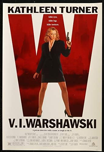 V. I. Varšavski-Originalni promotivni poster filma Kathleen Turner iz 1991. godine, veličine 13,5M20