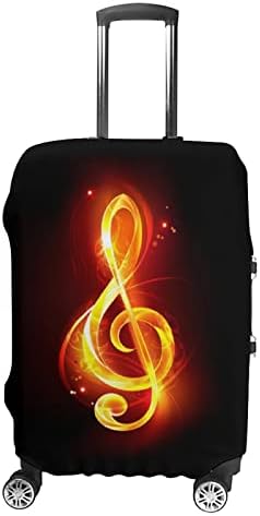 Ključni poklopac ključa vatrene glazbene note Ključni pokrivač za prtljagu Smiješno poklopac za putnički kofer