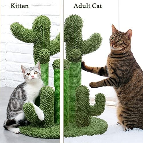 Kaktus grebalica za mačke s užetom od sisala kaktus grebalica za mačke kaktus za mlade i odrasle mačke igračka za penjanje