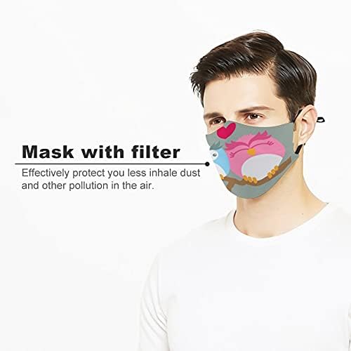 Personalizirana zaštitna odjeća za višekratnu upotrebu prilagođene platnene maske za zaljubljene životinje, ptice iz crtića,